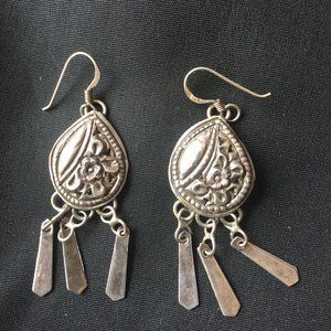 VINTAGE SILVER 925 CHANDELIER EARRINGS